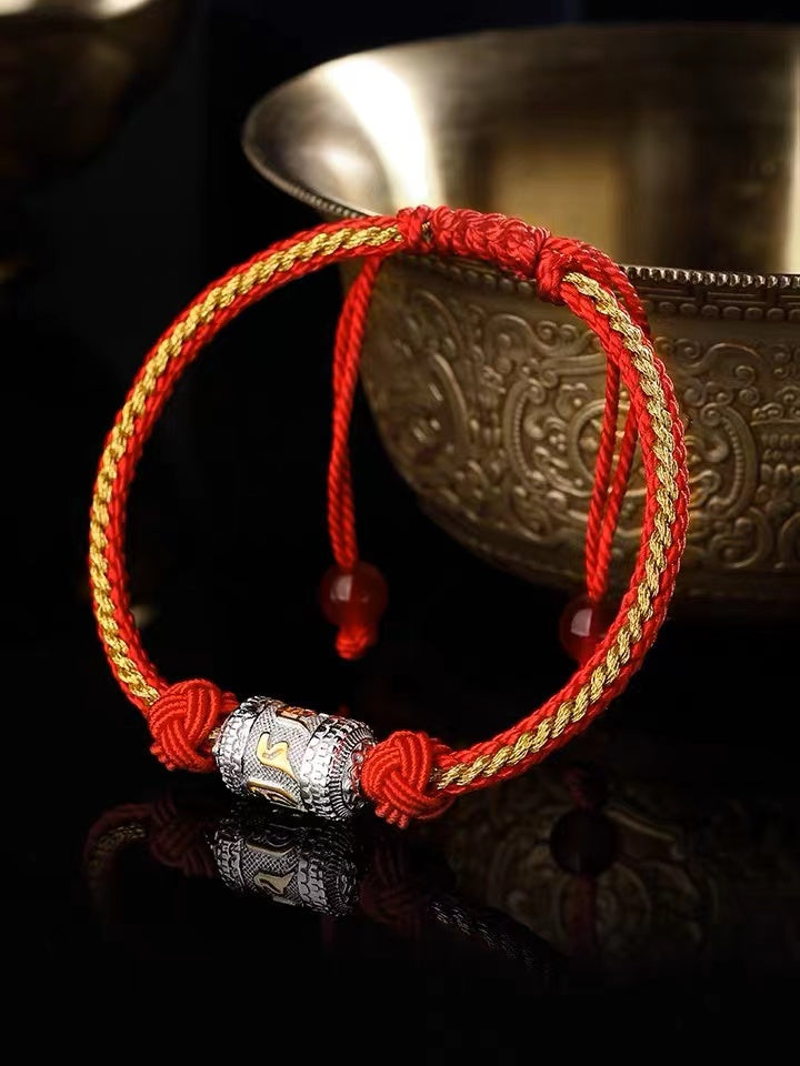 tibetan buddhist mantra bracelet for meditation and energy
