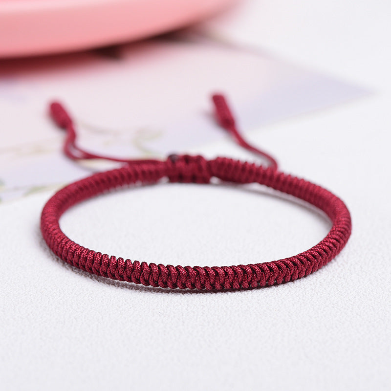 Tibetan Red String Bracelet Unisex Spiritual Accessory
