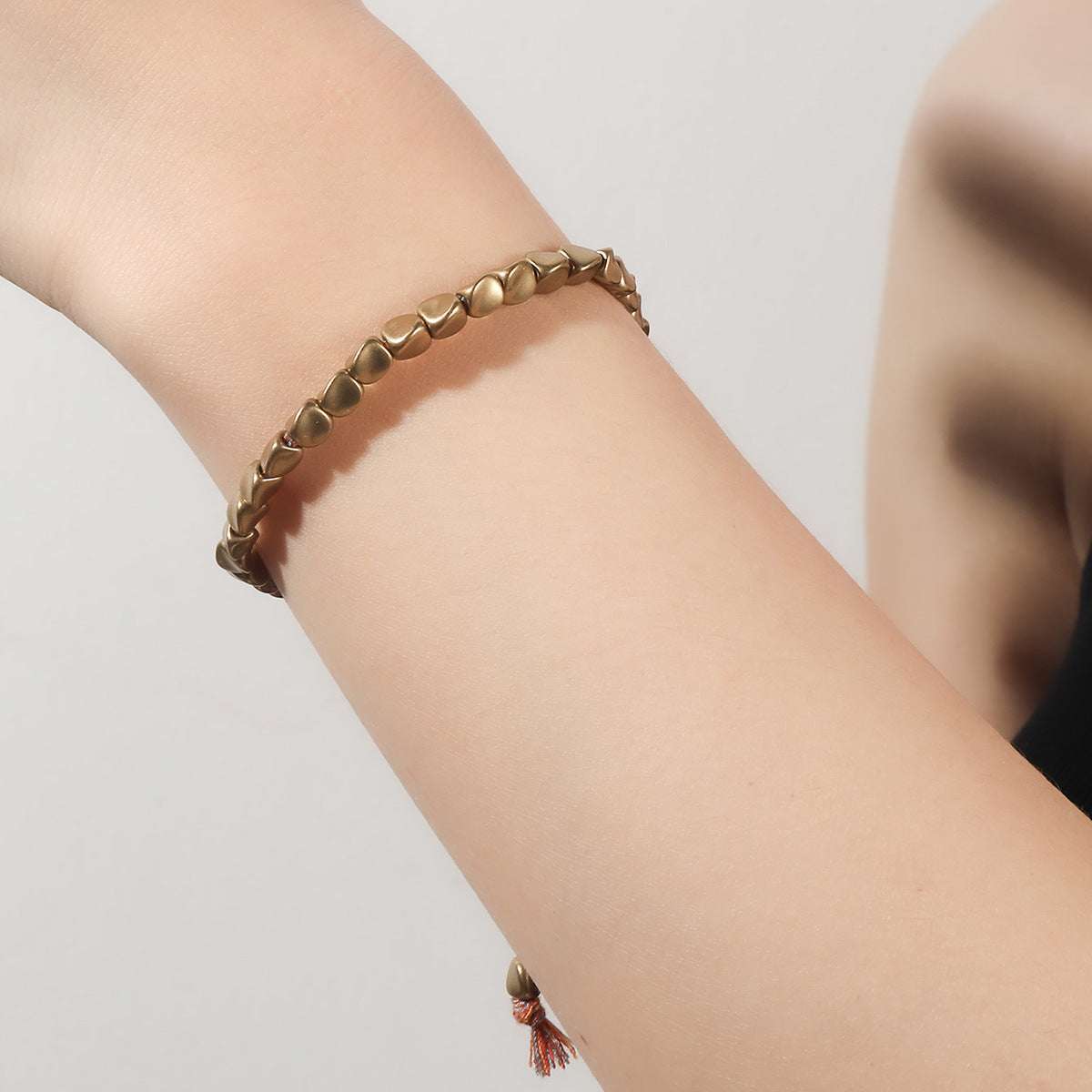 Spiritual Copper Bead Bracelet – Handmade Meditation Jewelry