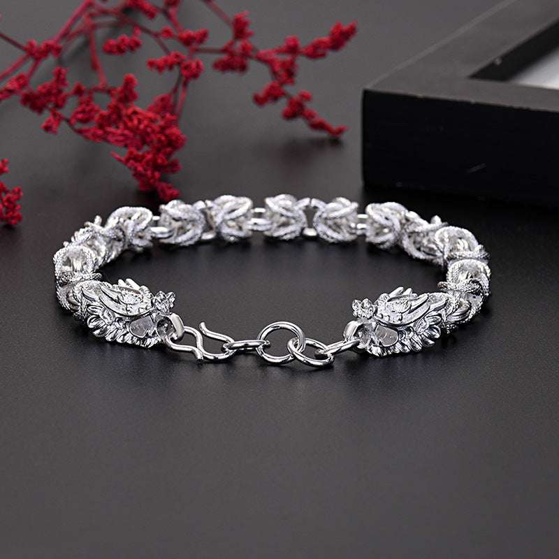 Chinese Dragon Lucky Charm Bracelet for Wealth and Protection