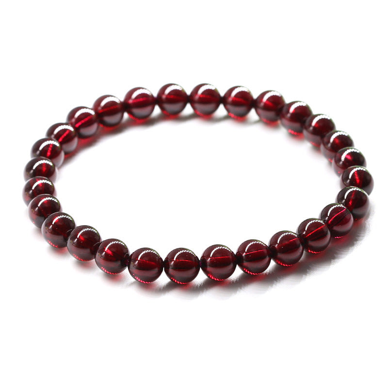 Natural Red Garnet Bracelet 5A Premium Beads
