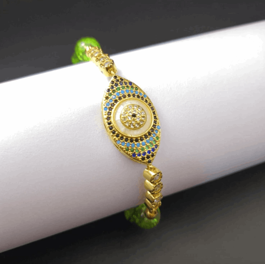 evil eye amulet bracelet for good luck and positivity