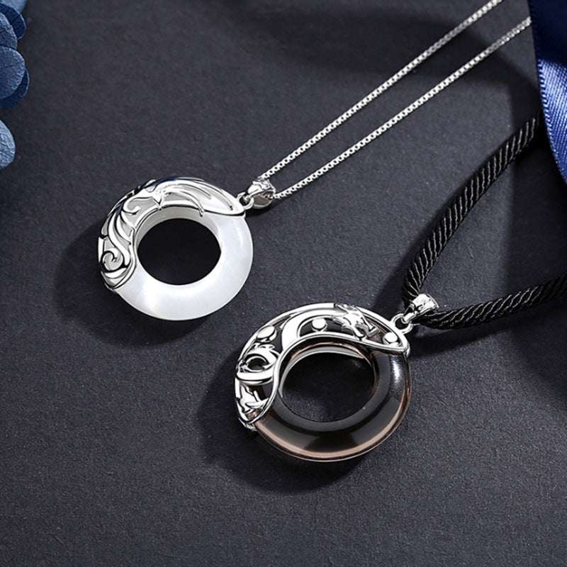 925 Silver Phoenix Dragon Necklace