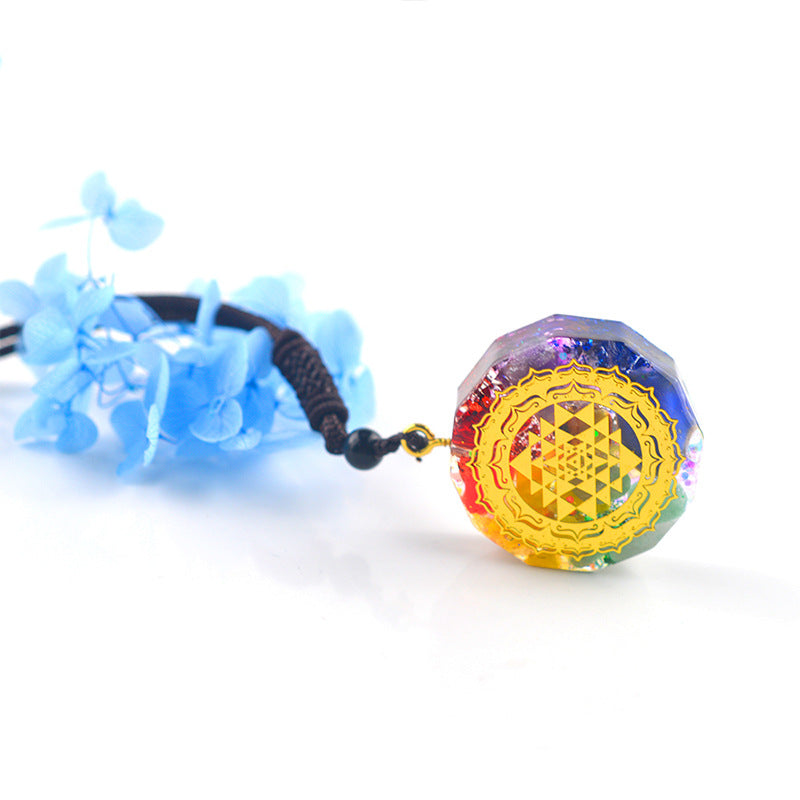 Energy Healing Orgonite Chakra Necklace for Meditation