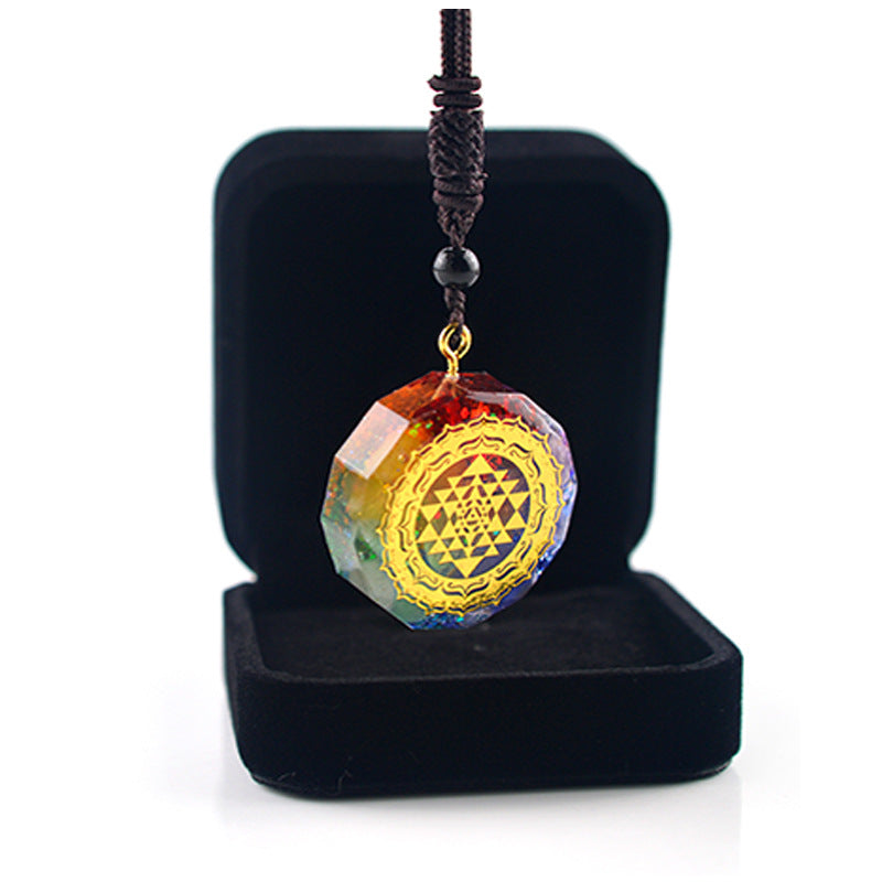 Handmade Chakra Alignment Orgone Crystal Necklace