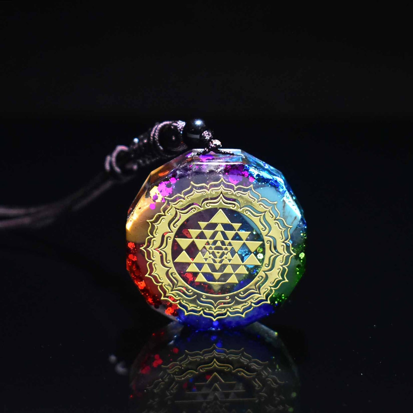 Crystal Energy Chakra Balancing Pendant Necklace