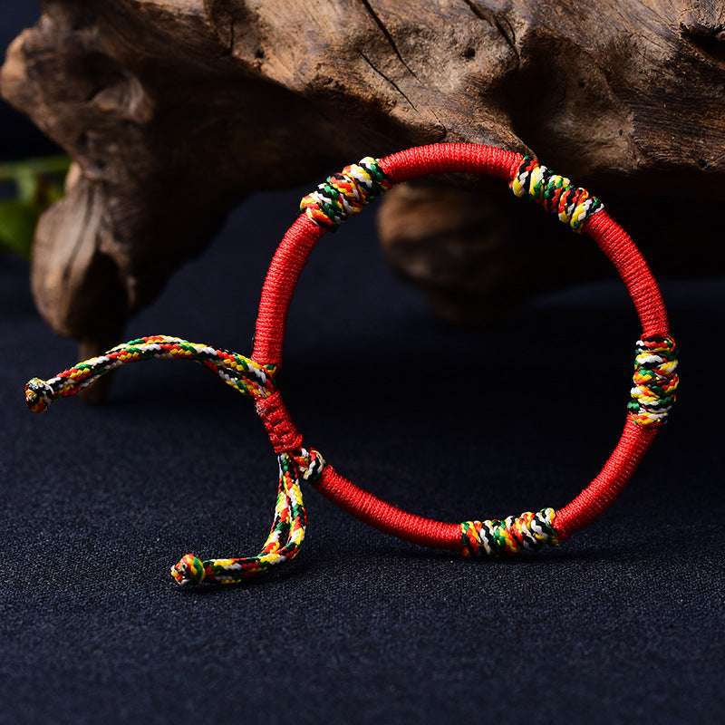 minimalist spiritual bracelet for men and women buddhist red string protection