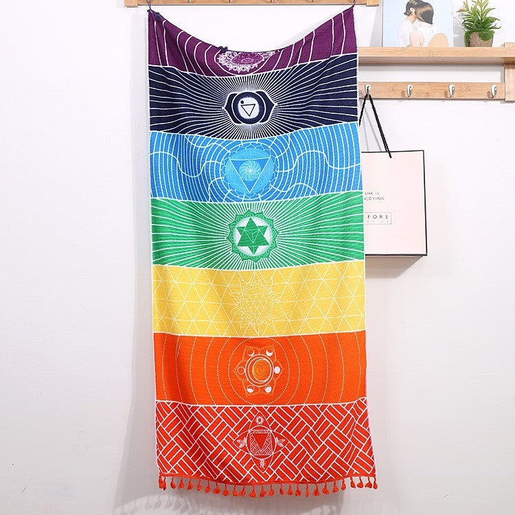 yoga mat 7 chakras energy balance eco-friendly design