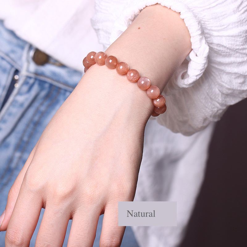 Natural Sunstone Bracelet for Vitality