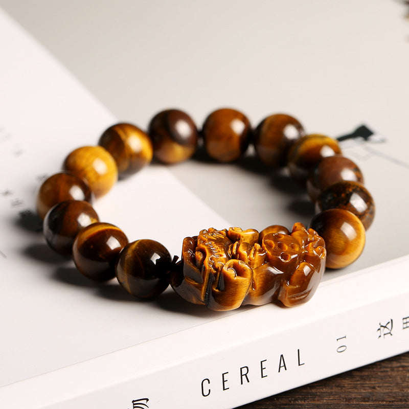 Pixiu Bracelet - Grade A Tiger Eye for Wealth & Protection Bracelet