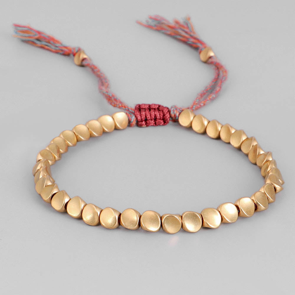 Pure Copper Tibetan Bracelet for Energy Balance and Protection