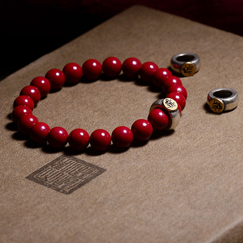 925 silver zodiac cinnabar bracelet personalized zodiac sign charm