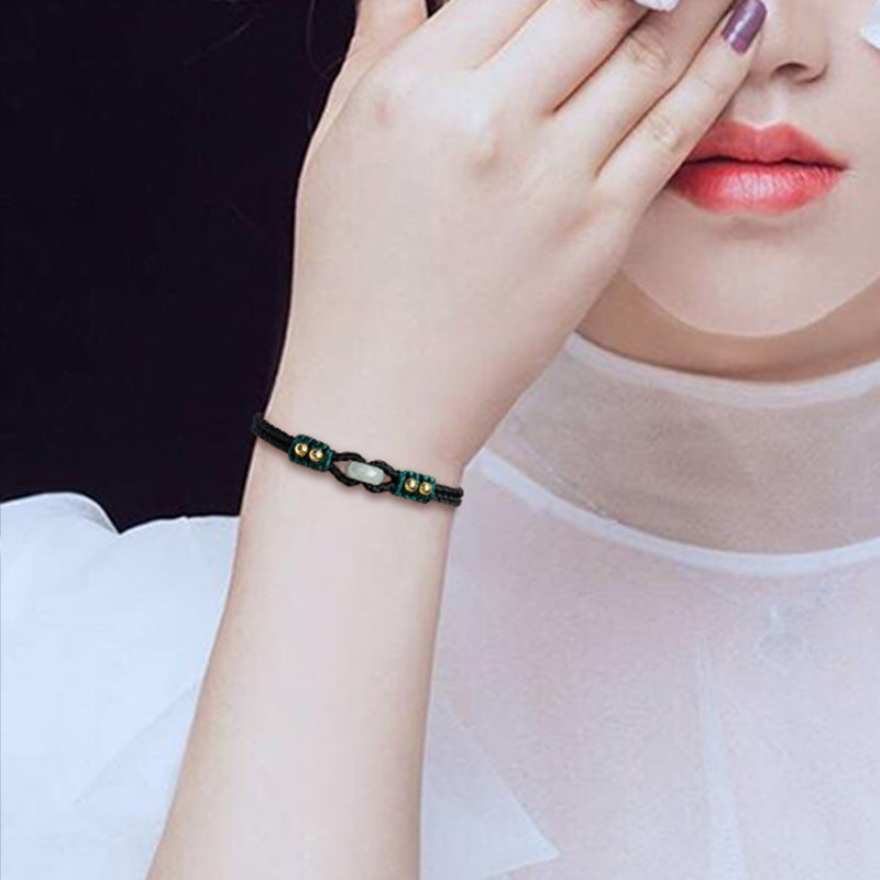 Burma Jade Bracelet Handmade for Protection, Balance & Positive Energy