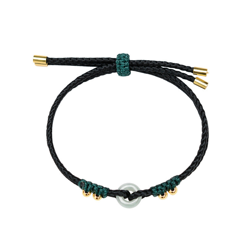 Handmade Bracelet with Green Jade