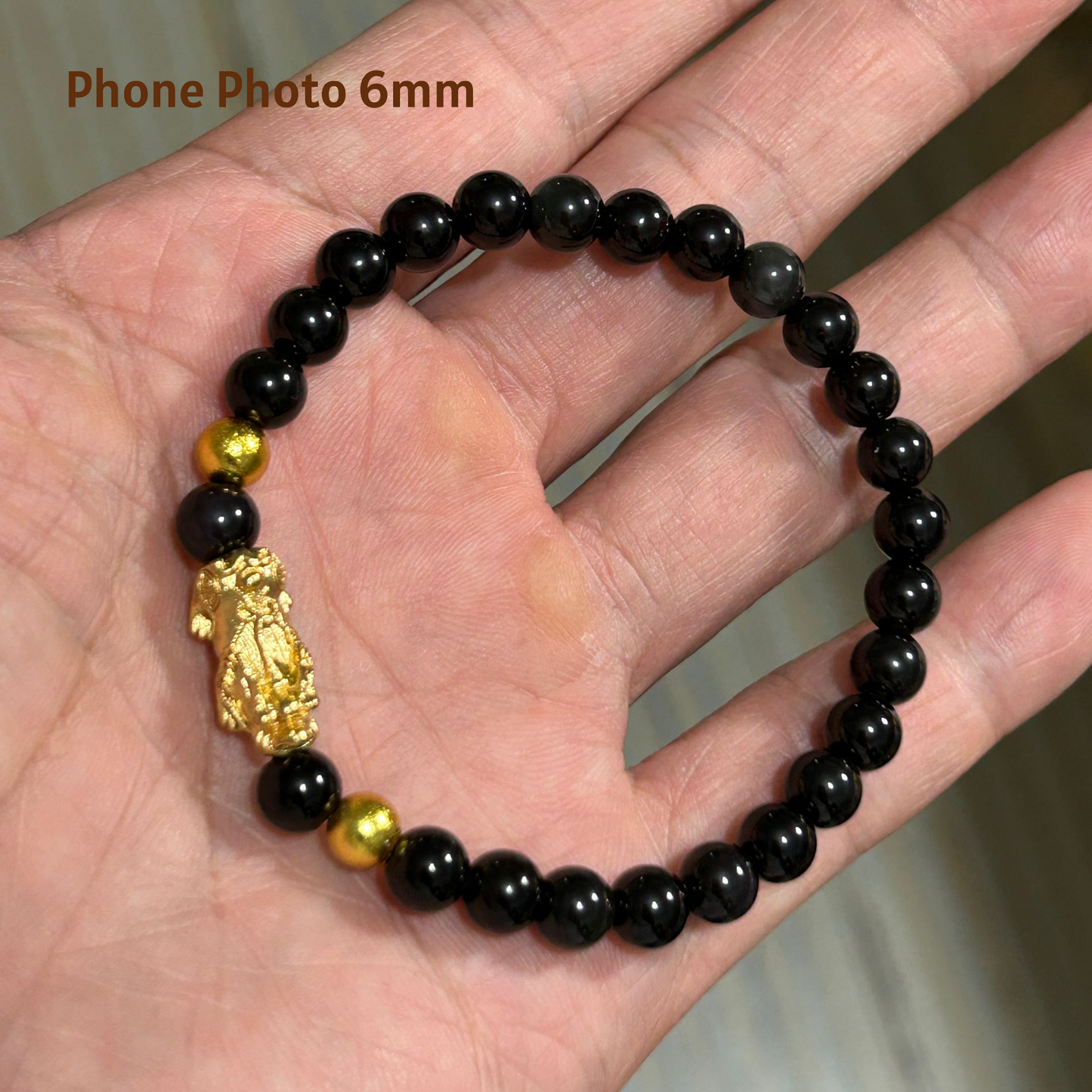 Wealth Protection Feng Shui Jewelry Black Obsidian Beads