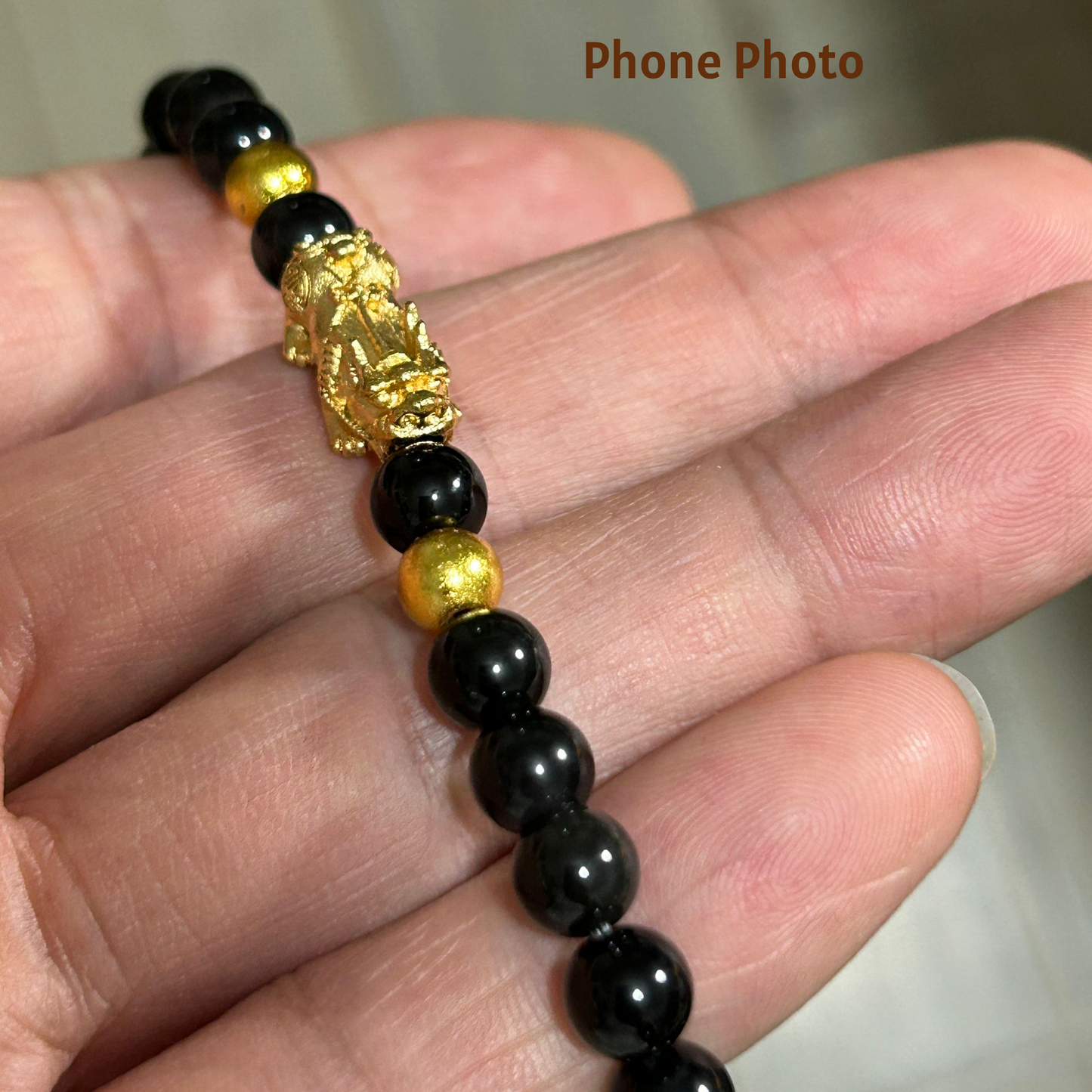 Wealth Protection Feng Shui Jewelry Black Obsidian Beads
