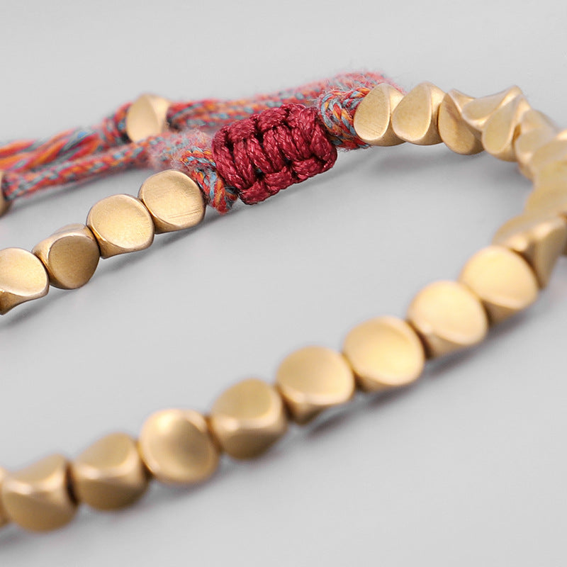 Pure Copper Tibetan Bracelet for Energy Balance and Protection
