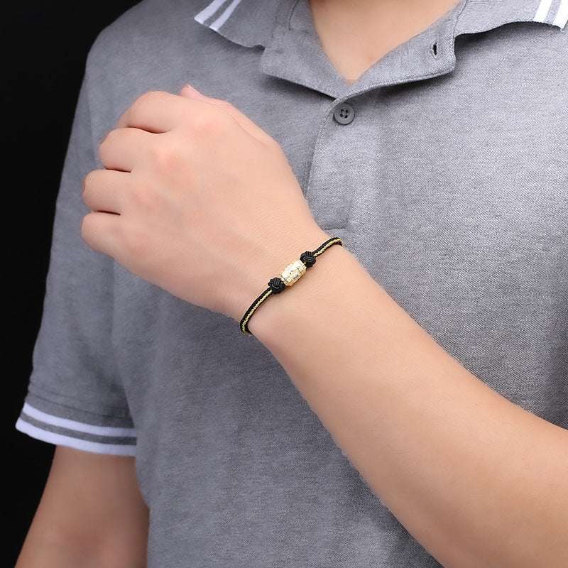 handmade tibetan silver bracelet for protection and good fortune