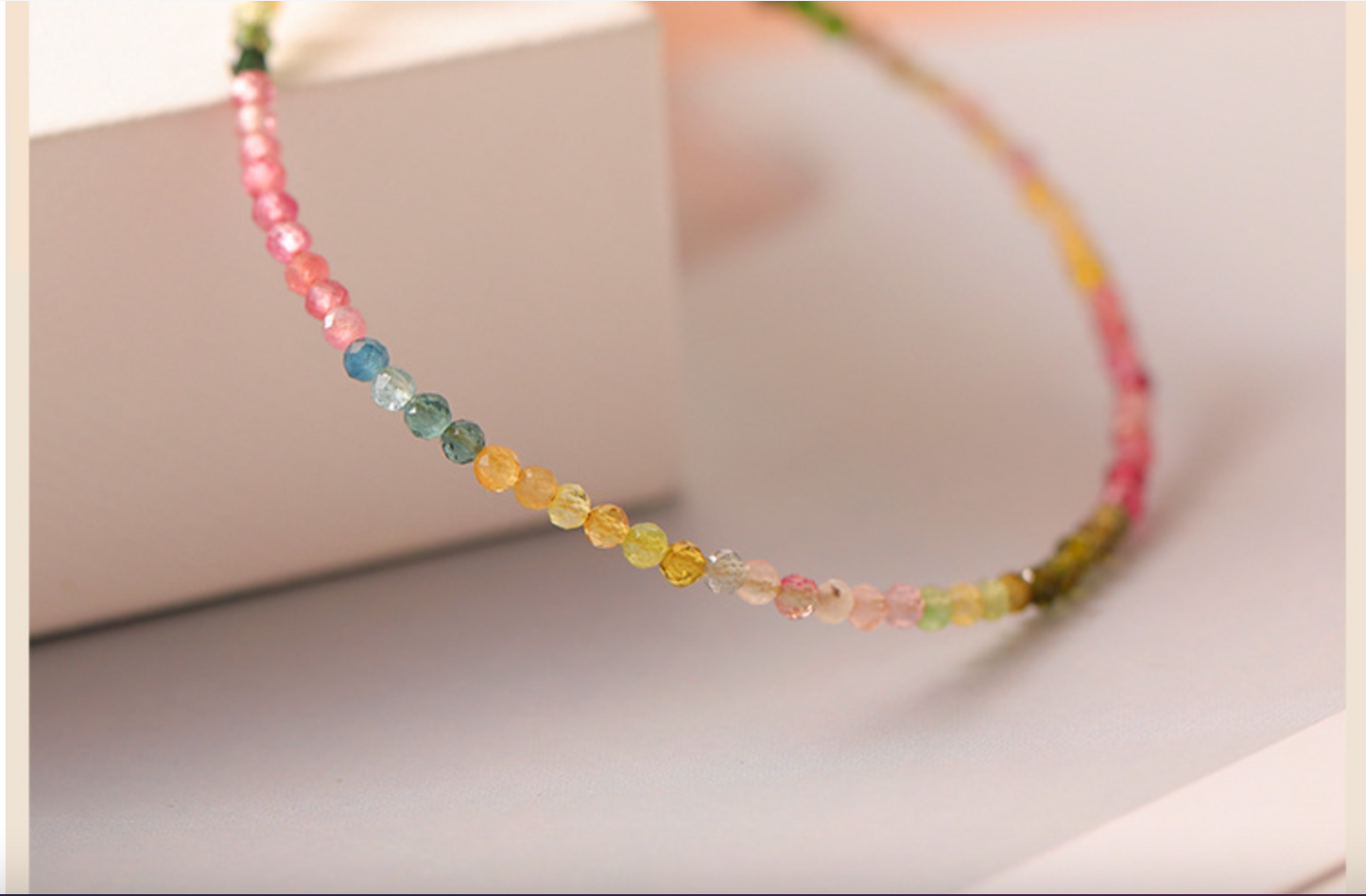 natural tourmaline bracelet 5A grade gold chain grounding emotional balance