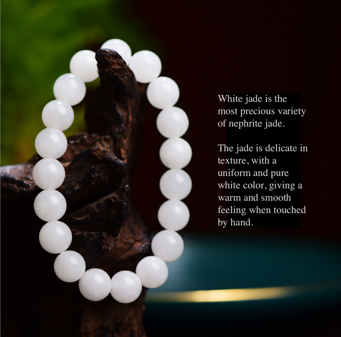 Authentic Hetian White Jade Bracelet Feng Shui Protection Jewelry