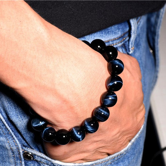 Premium Blue Tiger’s Eye Bracelet for Men and Women
