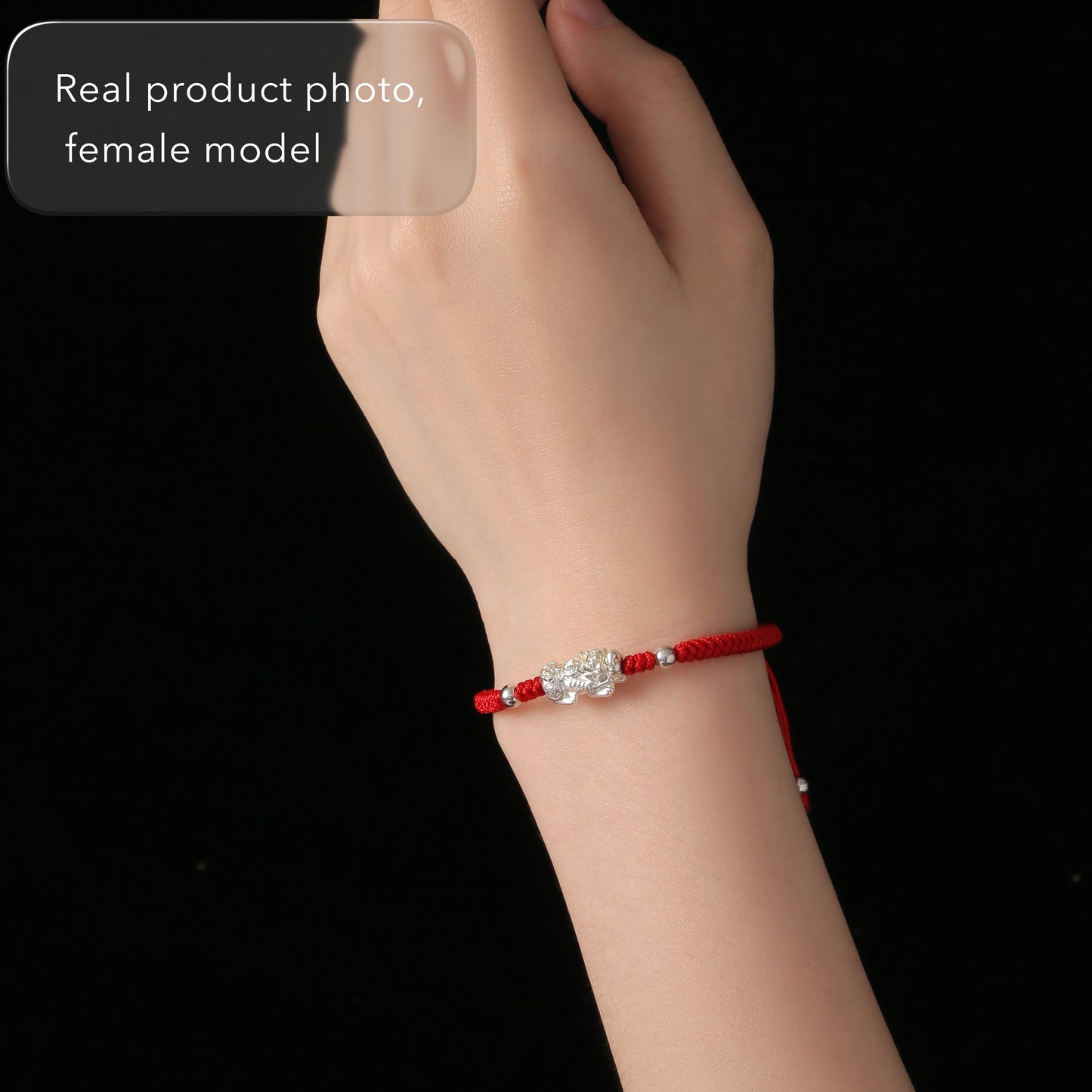 Handmade Red String Pixiu Bracelet with 925 Silver – Lucky Wealth & Protection Charm
