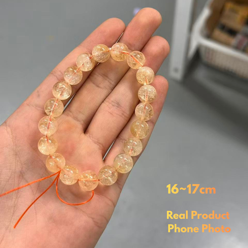Natural Citrine bracelet approximately 16–17cm long