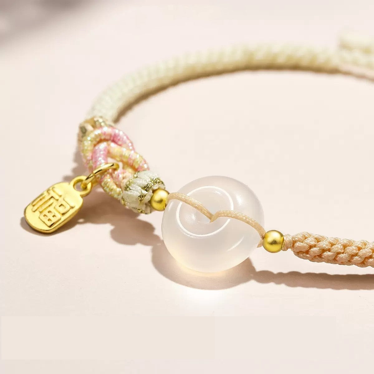 Natural White Agate Beads – Healing Crystal Bracelet for Couples