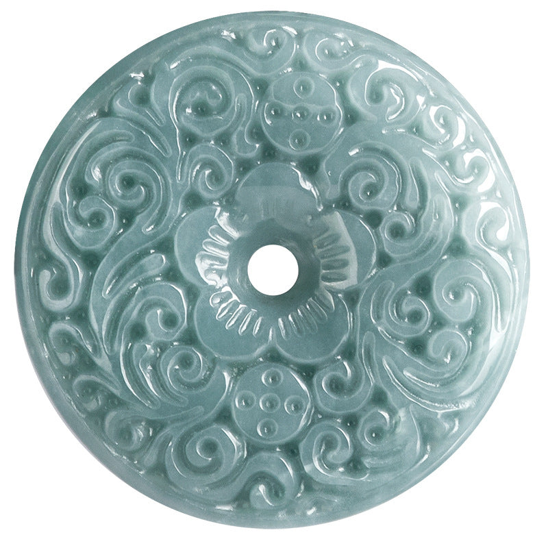 Serene Blue Green Jade Pendant Handmade Jade Jewelry