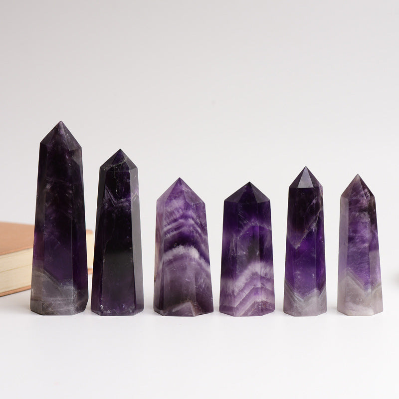 Amethyst Point Stone with Deep Purple Hue