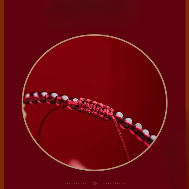 High-Content Cinnabar Pixiu & Natural 5A Red Garnet Bracelet – Wealth, Protection & Vitality