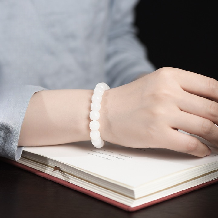 Certified 5A White Hetian Jade Bracelet – Natural Jade Jewelry for Peace