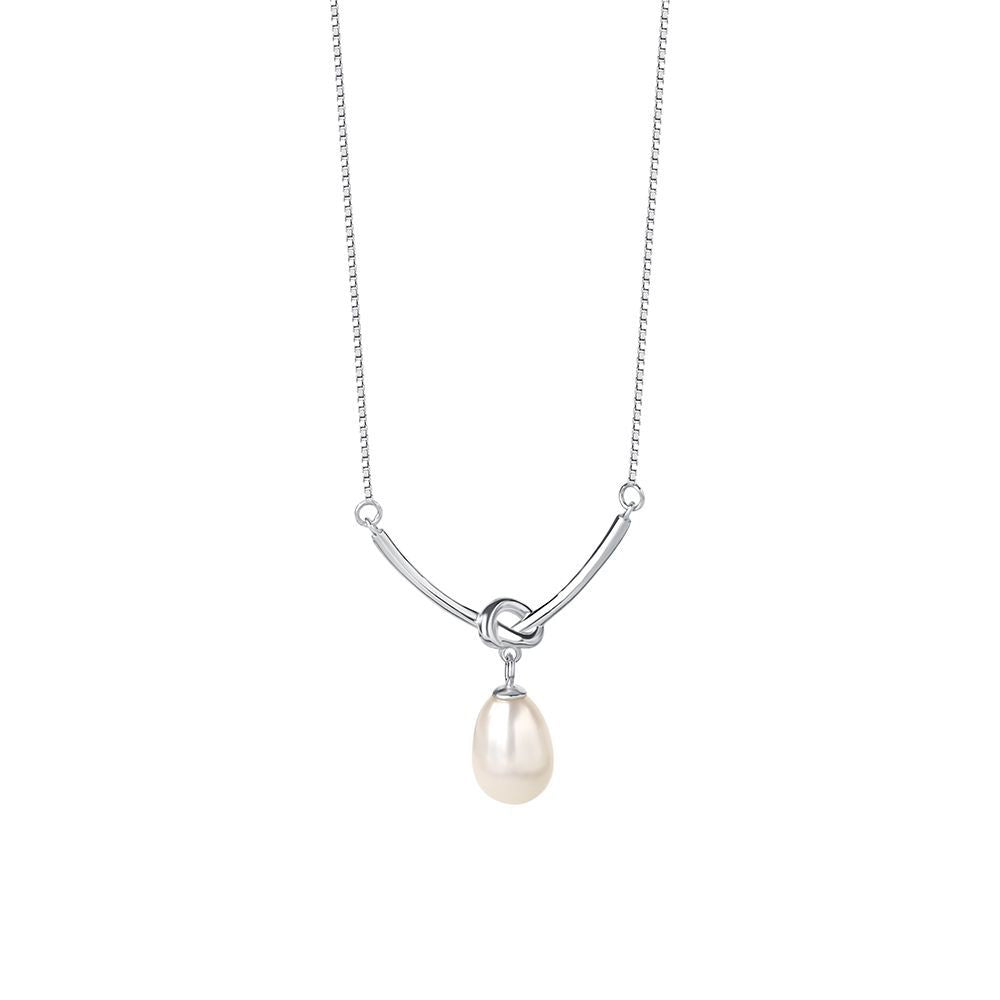 real pearl pendant necklace elegant bridal jewelry gift box