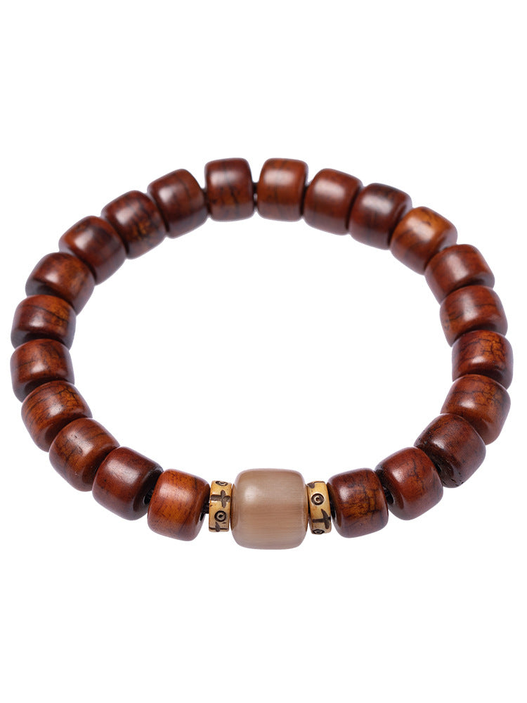 Men’s Tibetan Warrior Yak Bone Bracelet Protection Amulet