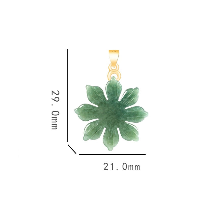 Natural Green Jade Necklace – Feng Shui Jewelry for Luck and Prosperity