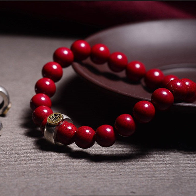 celestial charm zodiac bracelet cinnabar red energy beads