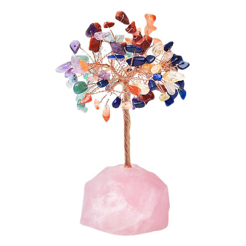 healing crystal tree of life sculpture for positive energy décor