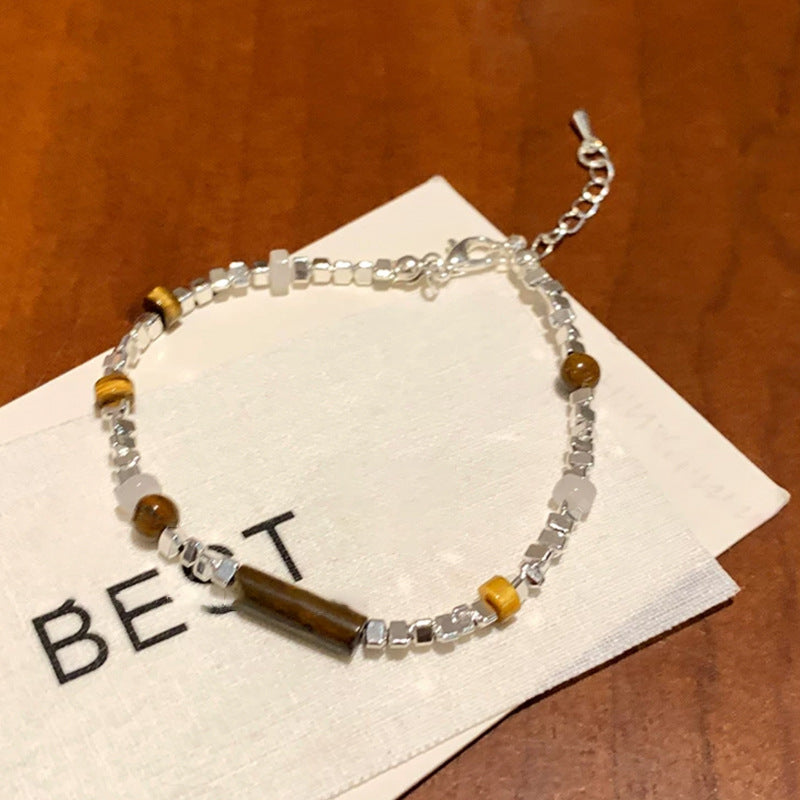 Natural Tiger's Eye Bracelet Set – 4mm 6mm 8mm Beads | Mix & Match Healing Jewelry