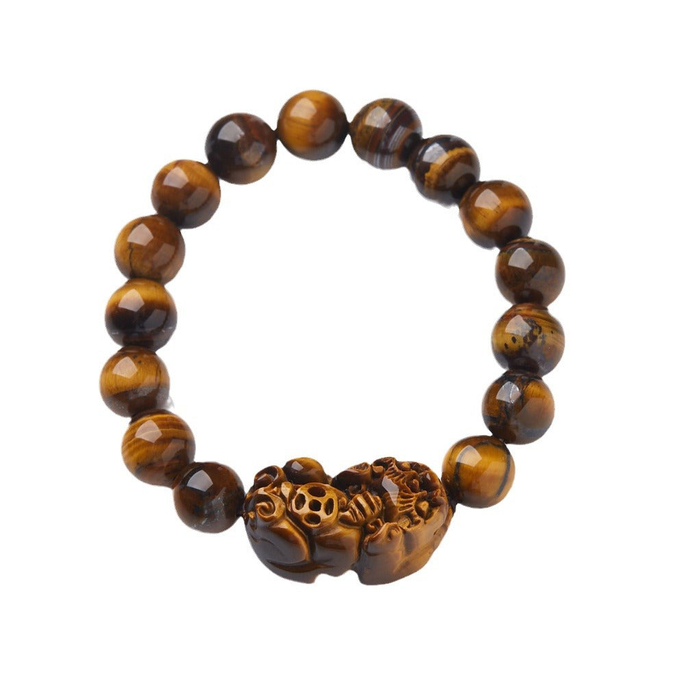 Pixiu Bracelet - Grade A Tiger Eye for Wealth & Protection Bracelet