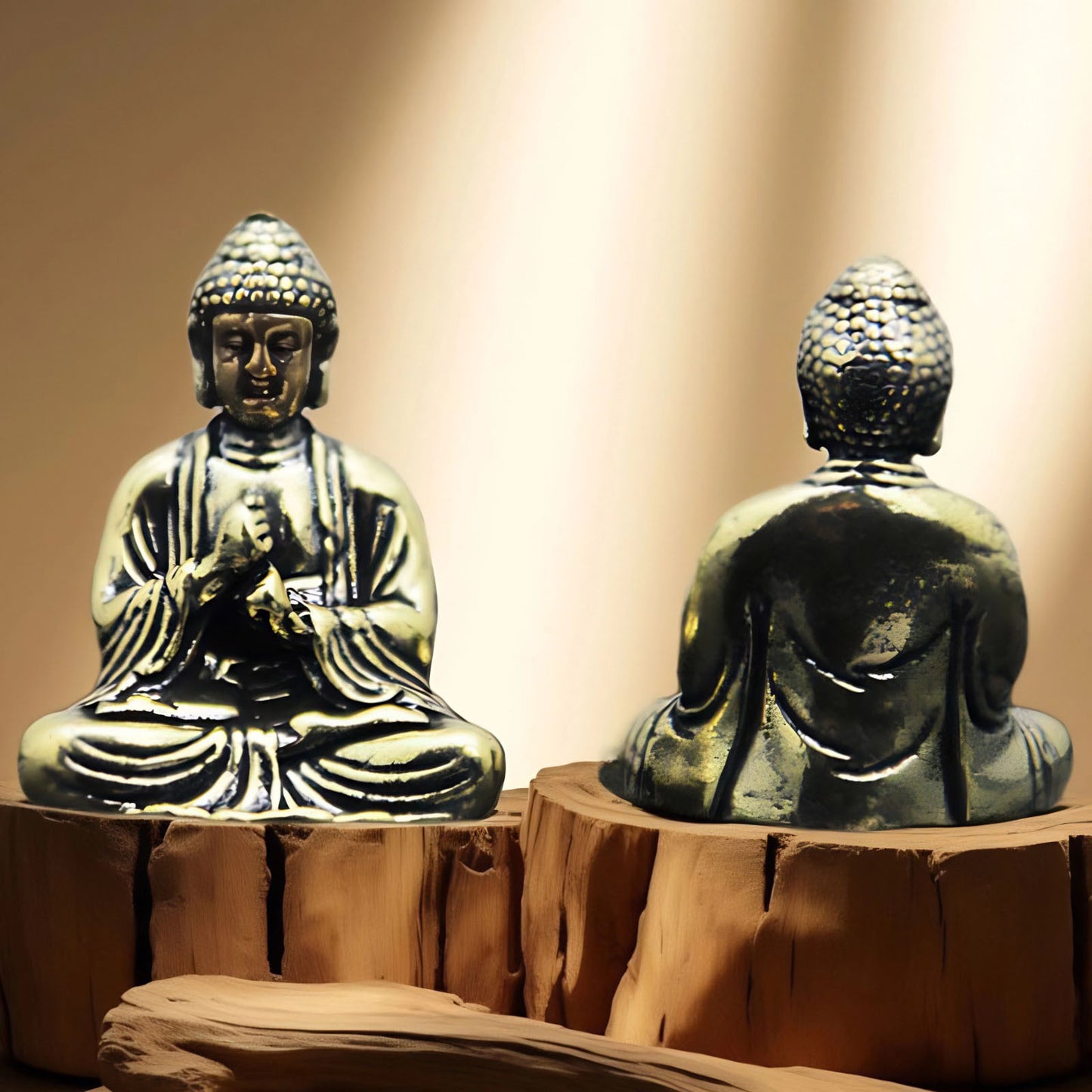 Mini Pure Copper Buddha Statue – Pocket Talisman for Peace & Protection