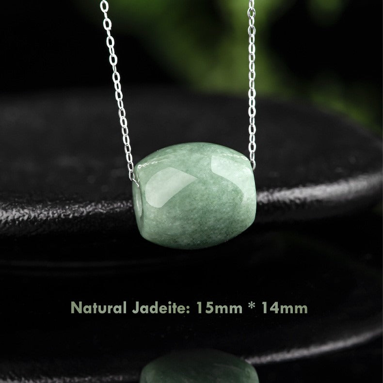 Authentic Natural Green Jade Pendant Jewelry for Prosperity