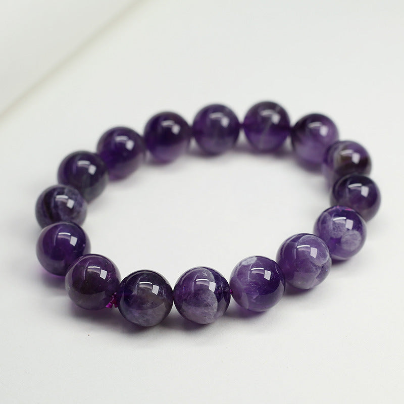 Natural Amethyst Healing Bracelet for Protection & Calm