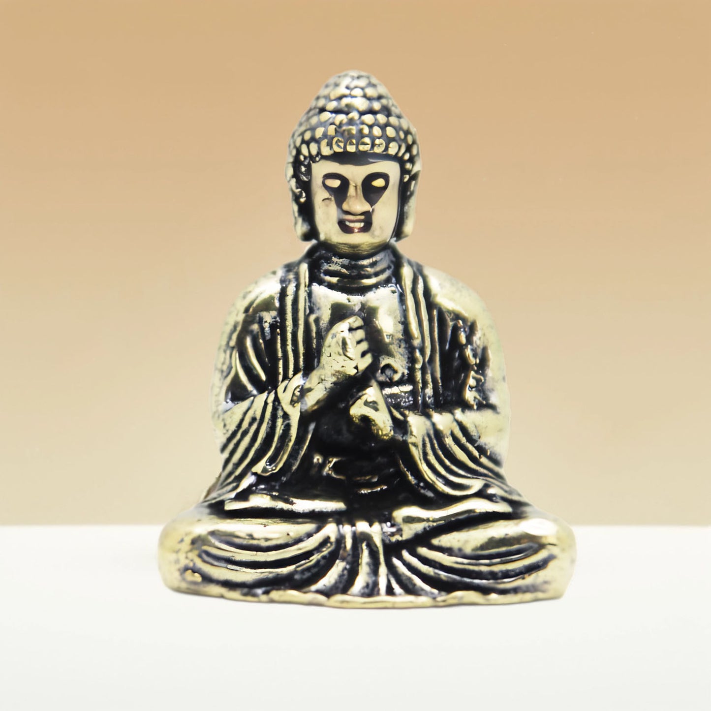 Mini Pure Copper Buddha Statue – Pocket Talisman for Peace & Protection