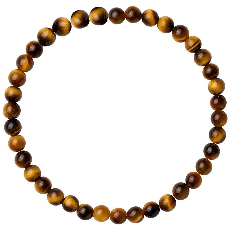 Natural Tiger’s Eye Bracelet – Golden Brown Protection Crystal Beads
