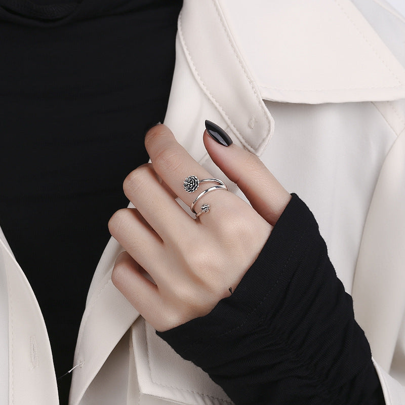 925 sterling silver lotus ring symbolic jewelry for purity and enlightenment
