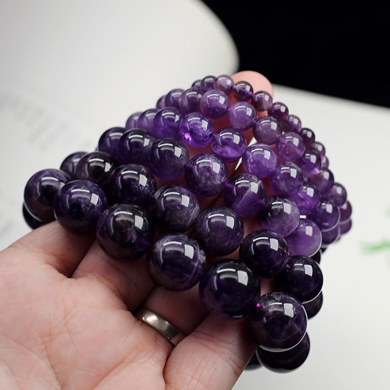 Natural Amethyst Healing Bracelet for Protection & Calm