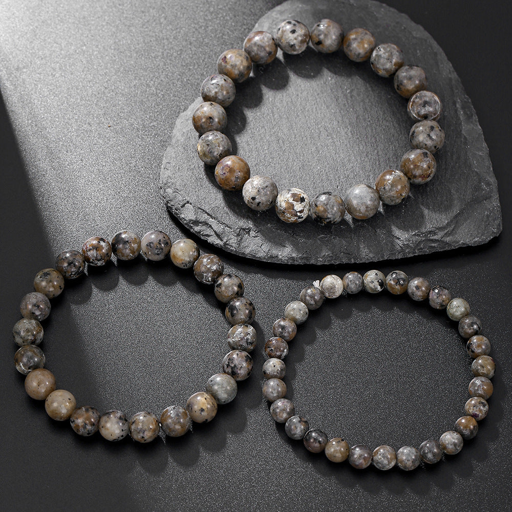 Natural Flame Stone Bracelet – UV Reactive Super Flame Pattern Crystal for Energy