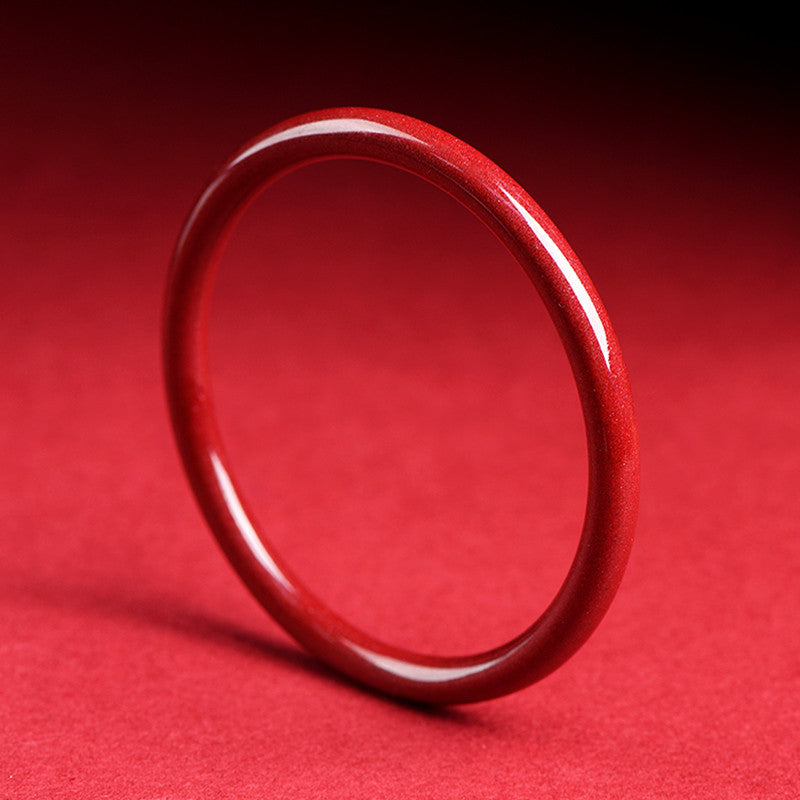 Premium 97 Cinnabar Thin Bangle – Elegant Solo or Stack Wear Bracelet