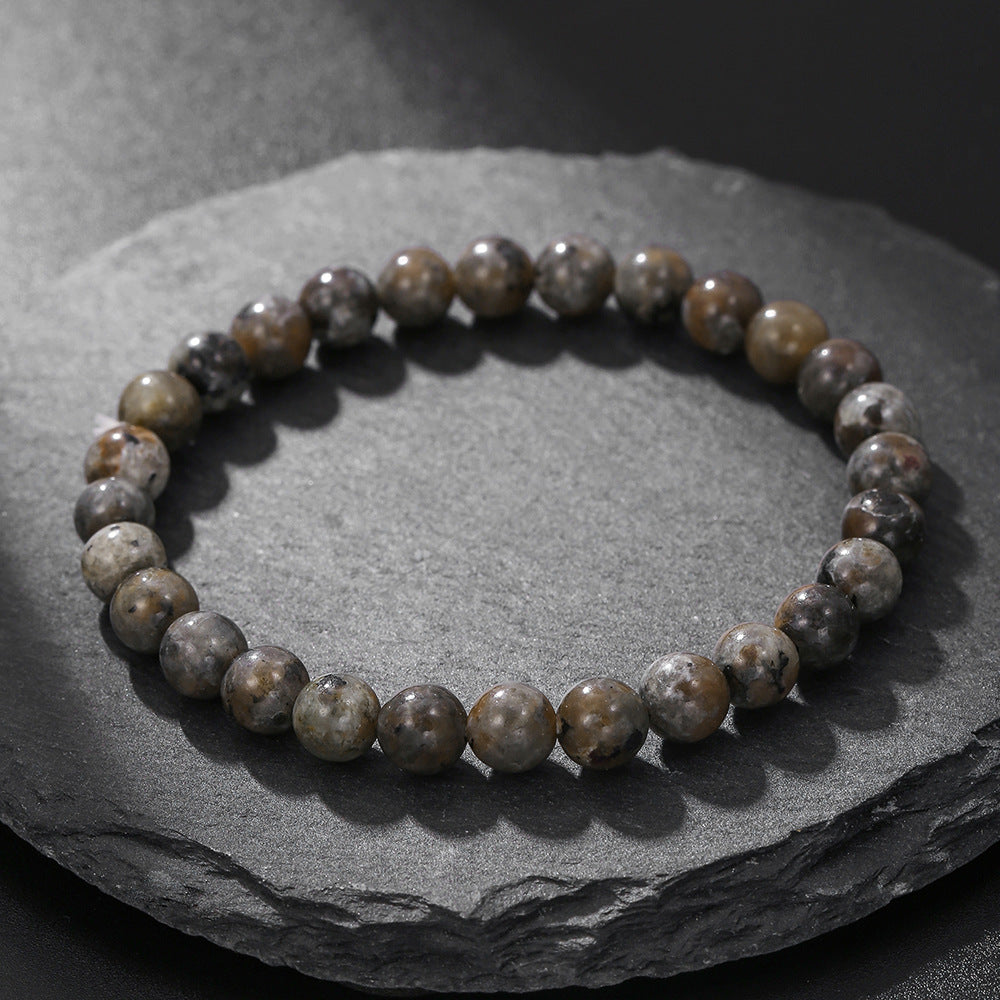 Natural Flame Stone Bracelet – UV Reactive Super Flame Pattern Crystal for Energy
