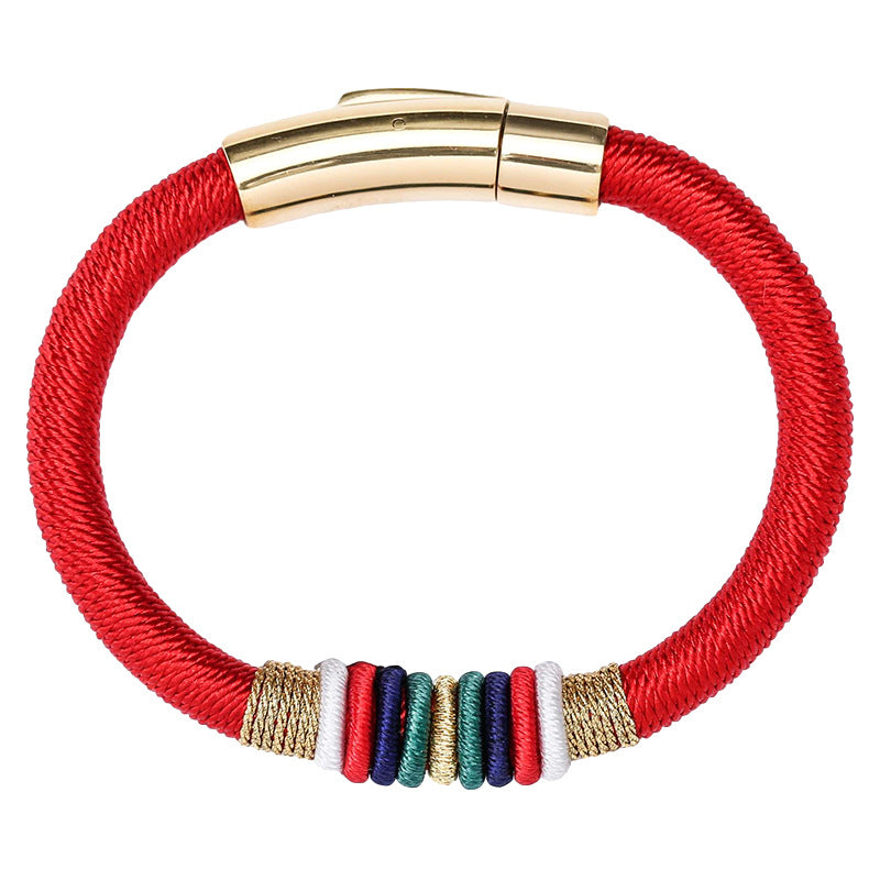 feng shui 5 elements knots bracelet handmade buddhist lucky charm